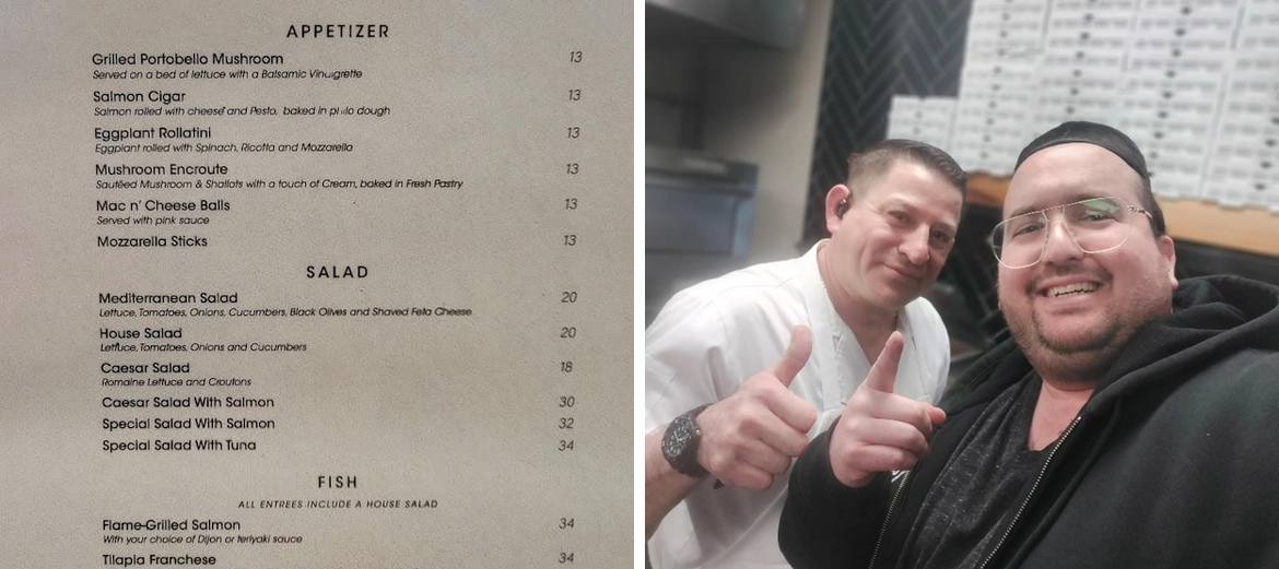 Al Di La Pizzeria & Bistro Menu