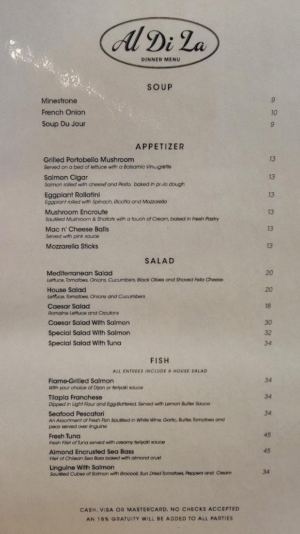 Al Di La Pizzeria & Bistro